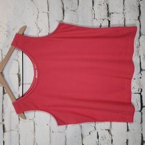 SUMMER Pink Ribbed Shell/Tank